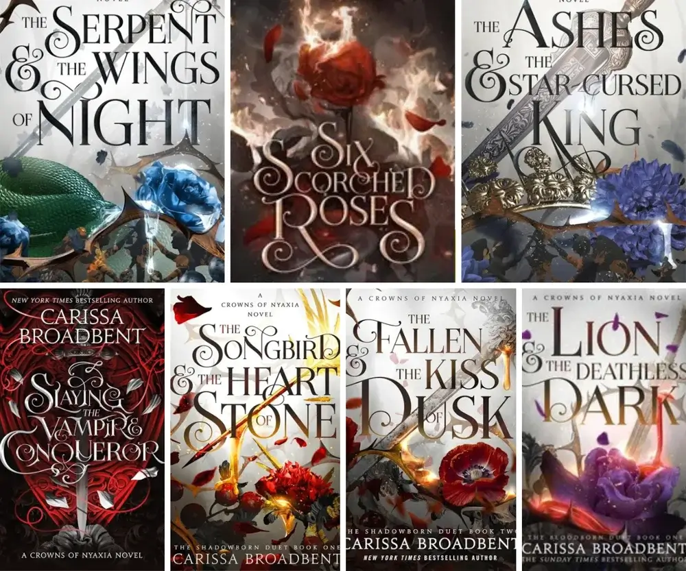 Crowns of Nyaxia Series by Carissa Broadbent 